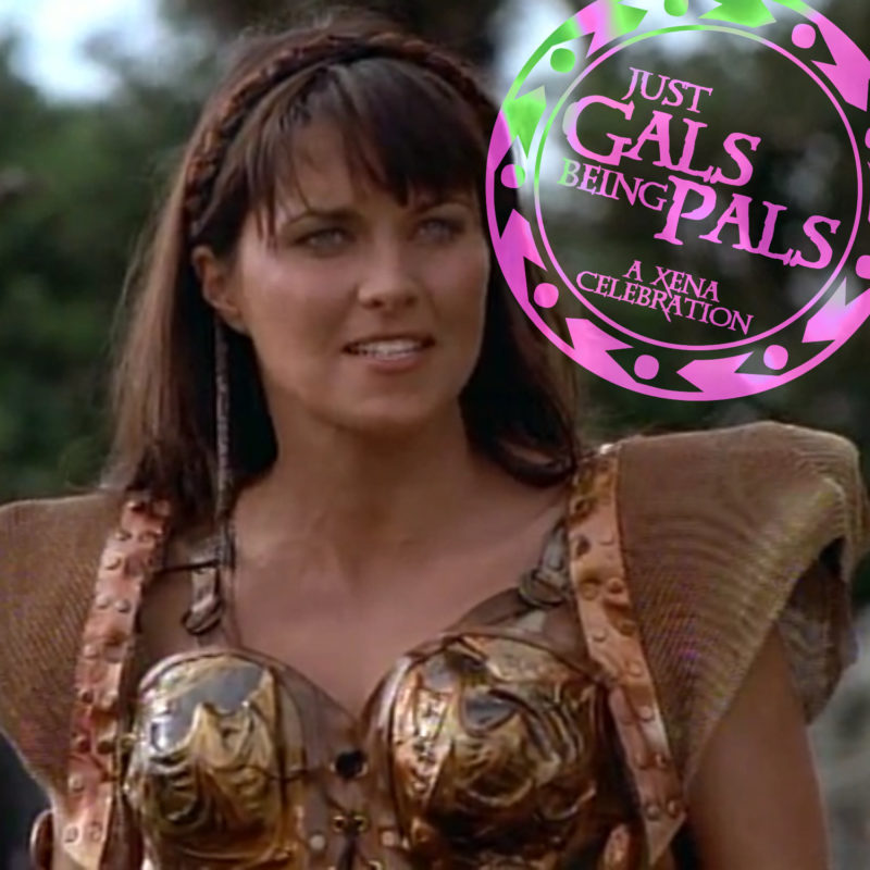 Xena in her "goin' out" armor